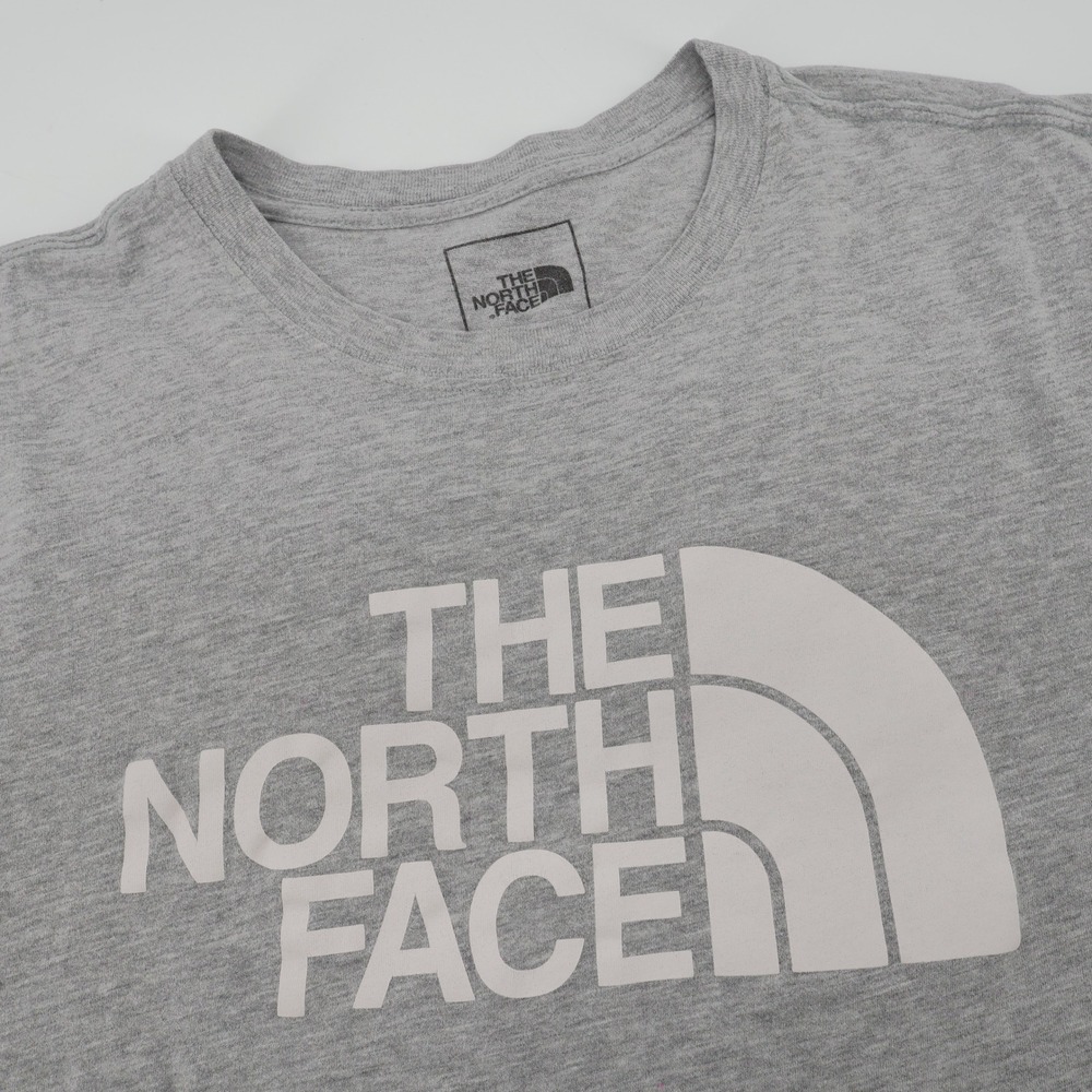 The North Face T-Shirt Gray Heathered‎ Graphic Logo Mens L